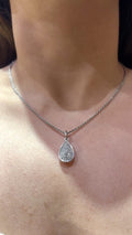 Luna Teardrop Diamond Pendant in 18K Gold | Luxury Fine Jewellery