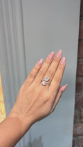 Toi et Moi Blush Diamond Ring in 18K White Gold