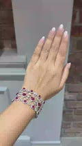Majestique Royale Diamond Couture Bracelet in 18K White Gold