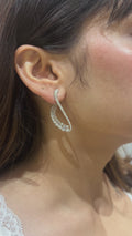 Aeris Diamond Hoop Earrings in 18K Gold
