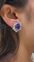 Tanzanite Éclat Diamond Statement Earrings