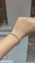 18K White Gold Diamond Tennis Bracelet