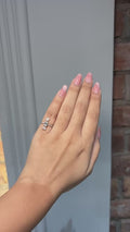 18K White Gold Geometric Diamond Ring