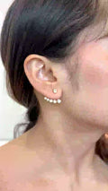 Izzari Aurea Diamond Chain Drop Earrings