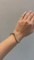 Solara Pavé Fancy Champagne Diamond Bracelet in 18K Yellow Gold