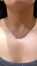Minimal Diamond Necklace in 18K White Gold | Luxury Fine Jewellery