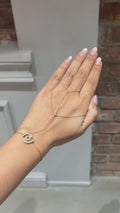 18K White Gold Diamond Hand Harness Bracelet