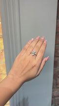 18K White Gold Butterfly Diamond Ring