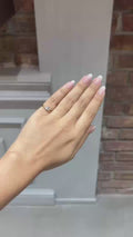 18K Yellow Gold Pear Diamond Solitaire Ring