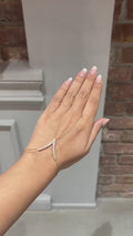 18K Gold Diamond Hand Harness