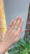 Asterica Asscher Crown Ring