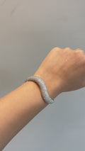 Veloura Pavé Diamond Bracelet in 18K White Gold
