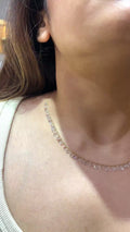 Rosé Cascade Rose Cut Diamond Necklace in 18K Gold | Luxury Fine Jewellery