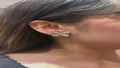 18K White Gold Marquise Diamond Butterfly Earrings