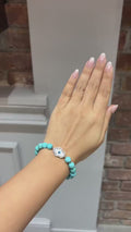 Evil Eye Bracelet | 14K Gold & Natural Diamonds
