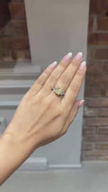 18K White Gold Fancy Yellow Diamond Ring