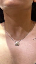 Pearl Diamond Pendant Necklace in 18K Gold
