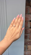 18K Yellow Gold Floral Diamond Ring