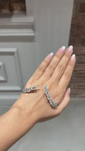 Auravé Leaf Diamond hand harness in 18K White Gold