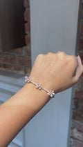 18K Rose Gold Diamond Charm Bracelet | Fine Jewellery