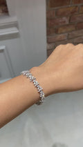 Asterica Pear & Marquise Diamond Bracelet in 18K Gold