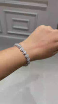 Asterica Sphere Illusion Diamond Bracelet in 18K White Gold