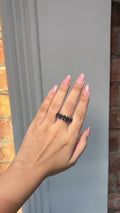 Midnight Sapphire Crown Ring
