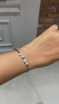 Sweet Disco Sugar Diamond Bracelet in 18K White Gold