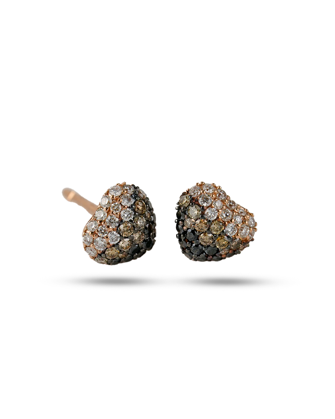 Sweet Disco Ombre Heart Earrings