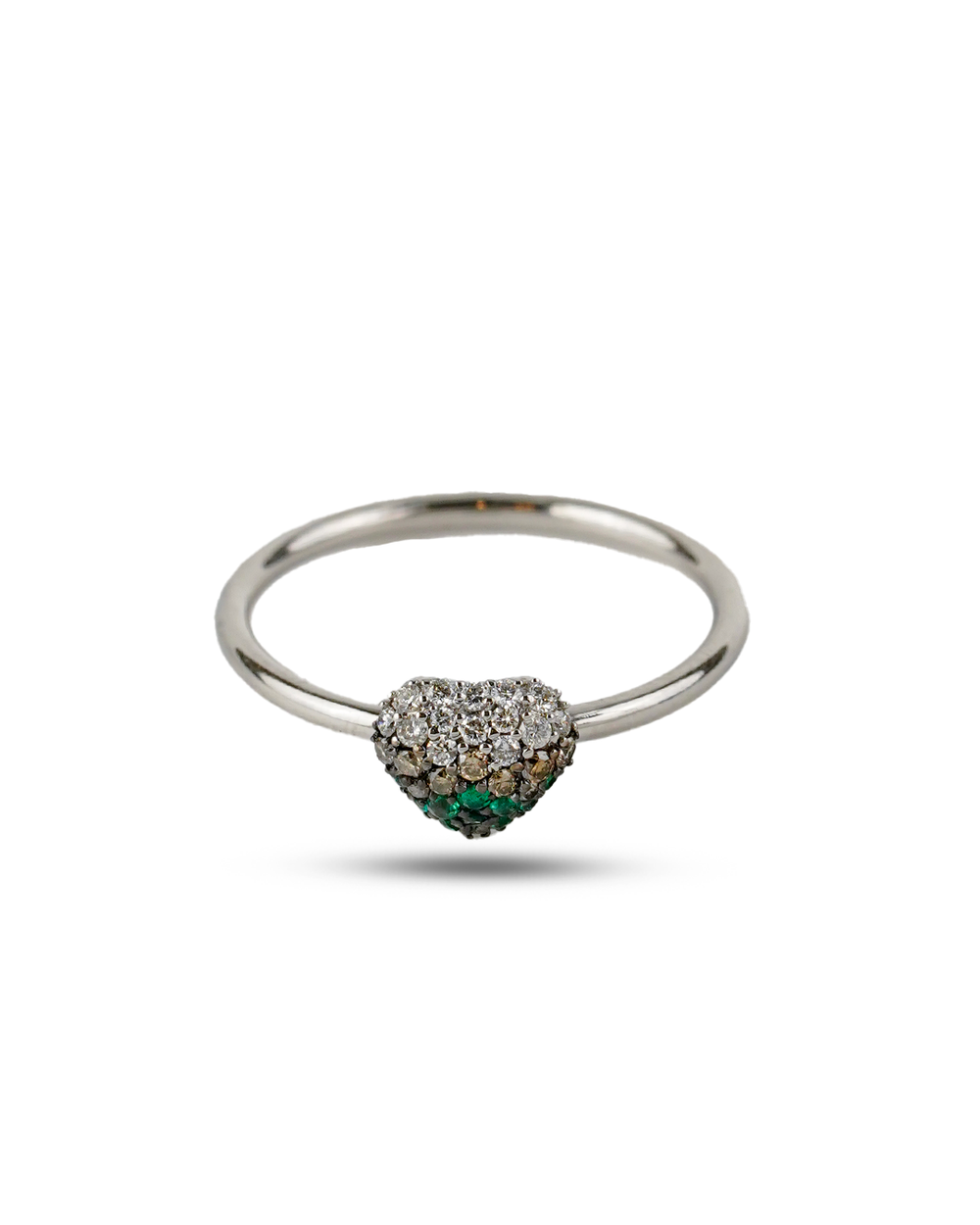 Celeste Heart Solitaire Ring