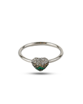 Celeste Heart Solitaire Ring