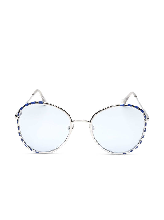 Blue Slotted Sunglasses